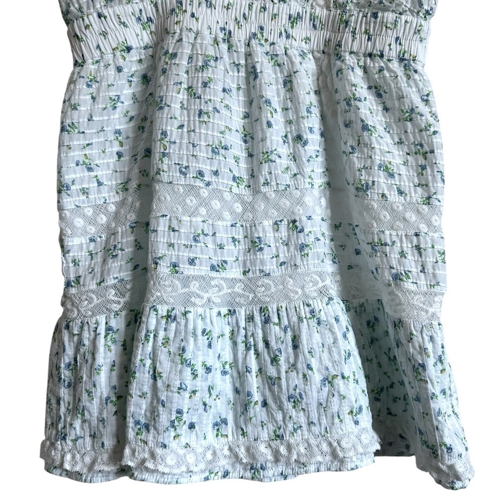LoveShackFancy Roberta Floral Mini Dress Blue
Lace Ruffle Size L - Picture 10 of 16